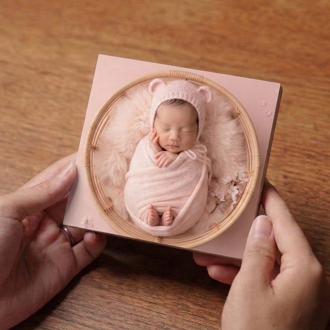 ニューボーンフォトのデコール（イメージ画像）